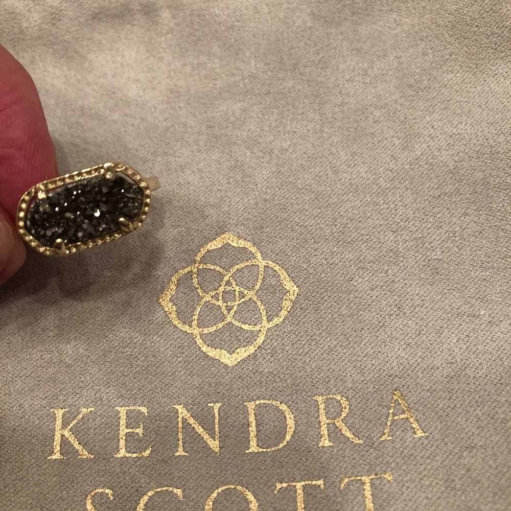 Kendra Scott Ellie Gold/Silver Druzy Ring